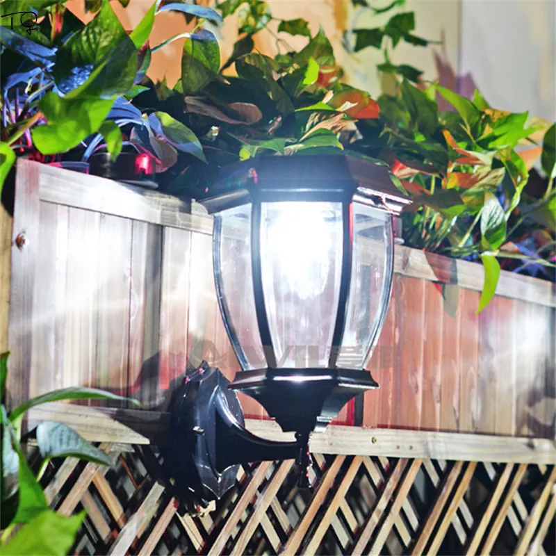 Luminaria Solar Garden Light Wireless Dimming Remote Control Sensor Waterproof Led Nordic Vintage Wall Lights Loft Decor Balcony | Лампы и