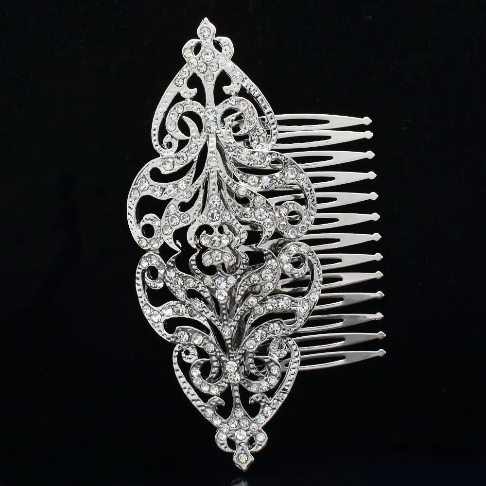 Свадебные заколки для волос ювелирные изделия стразы цветок расческа свадебные