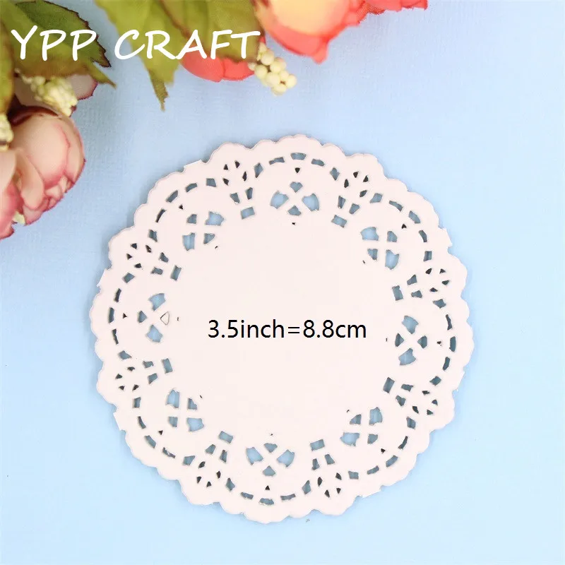 YPP ремесло креативное 3 5 &quotдюйма круглая белая бумага Кружева Doilies салфетка для