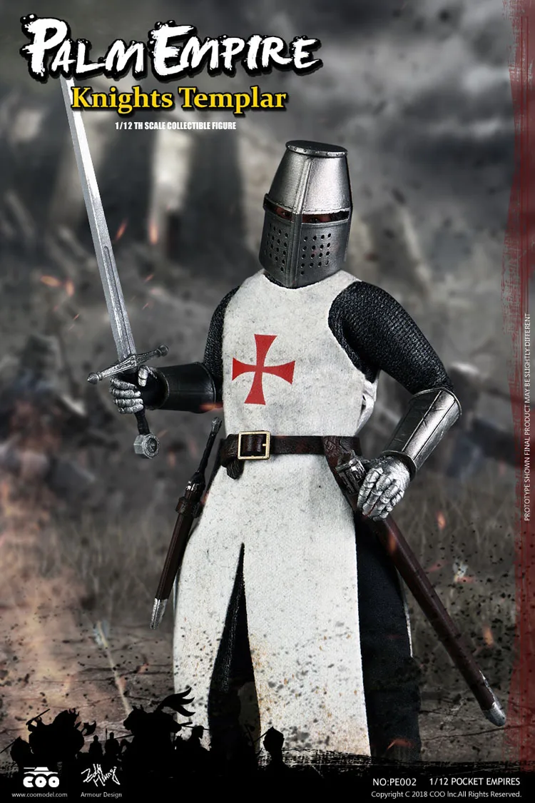 COOMODEL 1/12 масштаб Teutonic Тамплиер Hospitaller рыцарские воины Мужская фигурка Коллекционная фигурка куклы модель