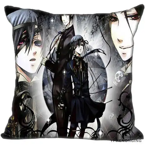 Pillowcase Лучший пользовательский черный-Батлер(1)@ Подушка Чехол Спальня дома квадратная Наволочка на молнии(с одной стороны)#190404-01-77 - Цвет: Pillowcase