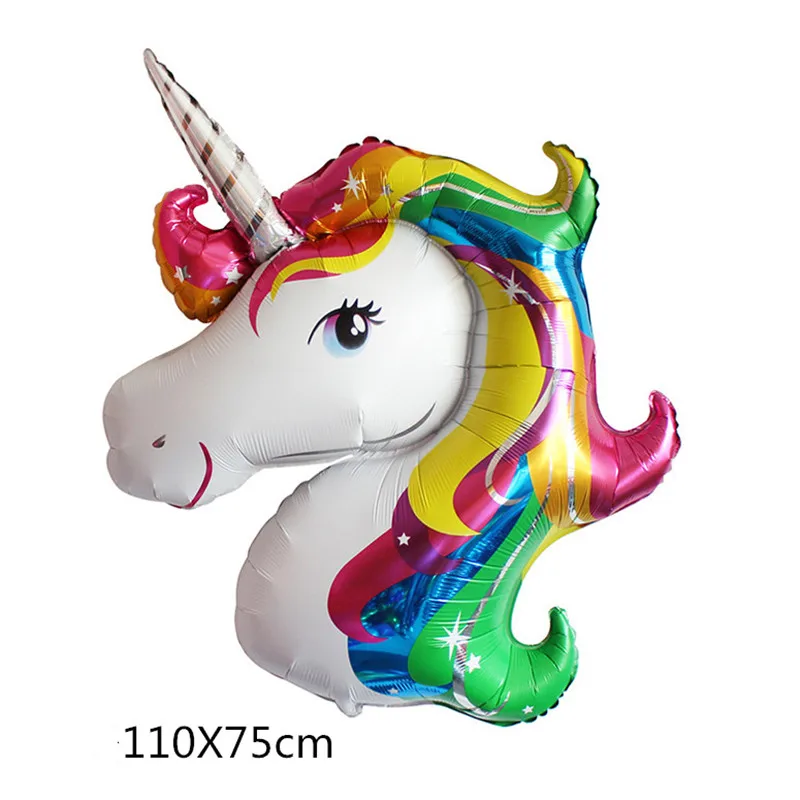 Balloons 1pcs 108*180 см мультфильм Единорог розовая пластиковая Скатерть Обложка вечерние украшения для детей день рождения украшения поставки - Цвет: Balloons 1pcs
