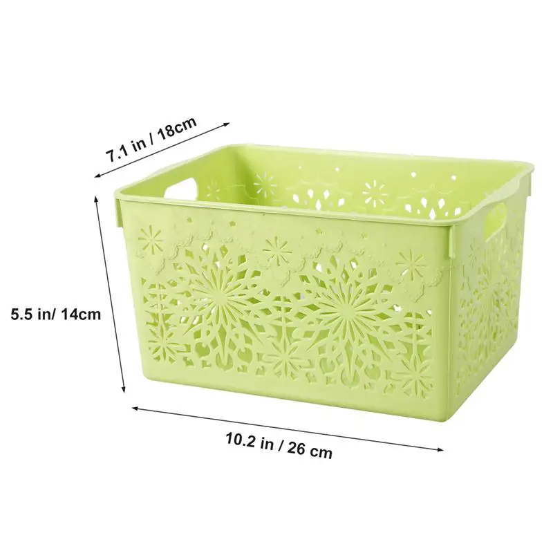 Толстые пластиковые корзины для хранения полых ящиков Размер L | Дом и сад