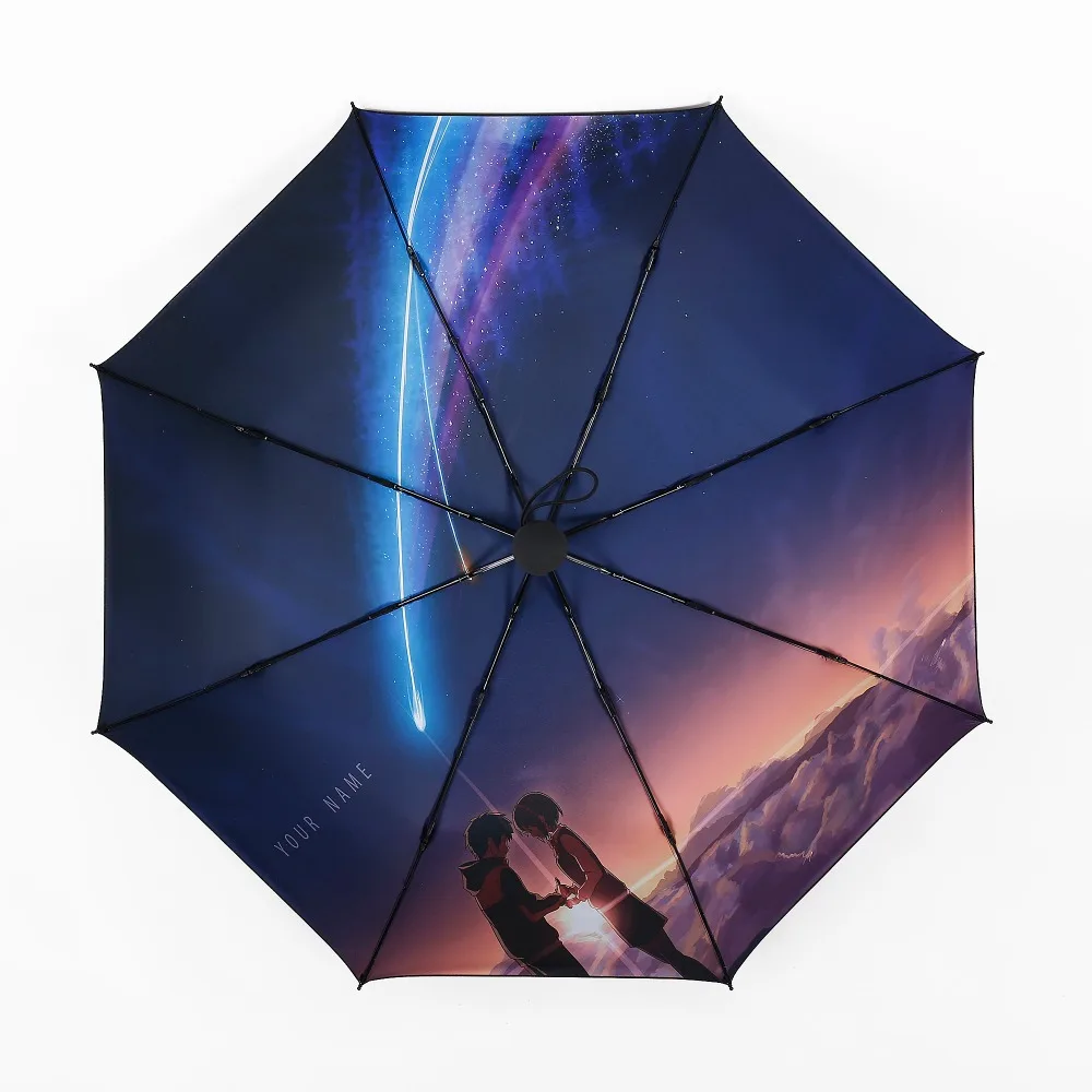 Компактные складные непромокаемые дорожные зонты с автоматическим открыванием