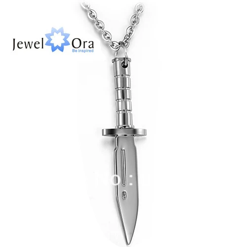 #NE100474 Wholesale Retail Fashion Jewelry 316L Stainless Steel pendant Necklaces Mens &quotKnife&quot Necklace | Украшения и