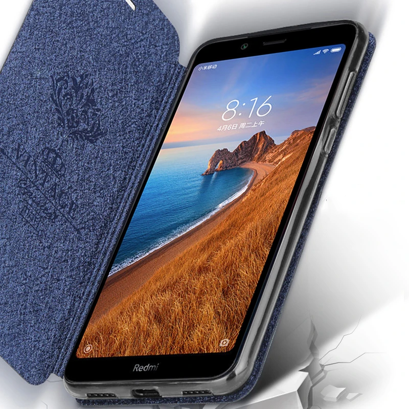 Full cover Mofi For xiaomi redmi 7a case for silicone funda shockproof flip leather | Мобильные телефоны и аксессуары