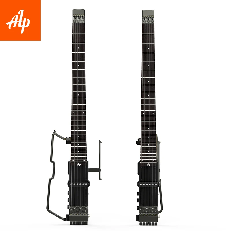 ALP Headless Travel Electric Guitar FT-221S foldable metal mini guitar
