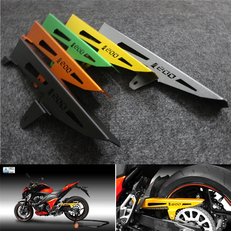 Защита цепи для Kawasaki Z800 защитная крышка KAWASAKI ZR800 2013 2020 защитный чехол на заднюю