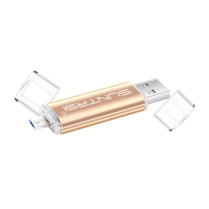 Suntrsi USB Flash Drive 64 ГБ OTG USB 3.0 Флешки Высокая Скорость металл USB ФЛЭШ-Накопитель Индивидуальный Логотип USB Флэш-Накопитель 64 ГБ