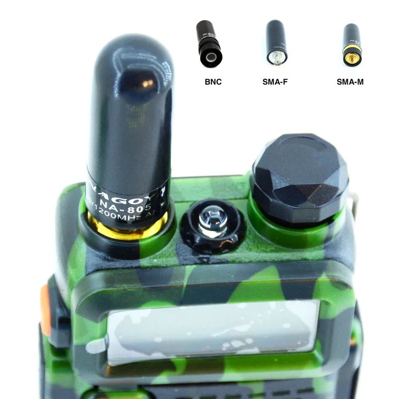 1pcs Nagoya NA-805 SMA Male / SMA Female / BNC NA805 Dual Band 144/430MHz Antenna For Kenwood Wouxun Baofeng UV-5R Walkie Talkie