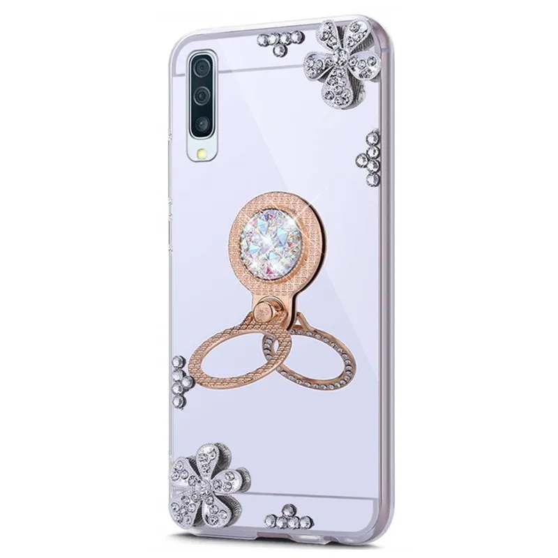 Зеркалоалмазный чехол для samsung Galaxy A50 A70 A30 A40 M10 M20 M30 S10E S8 S9 S10 плюс J6 J4 A8 A6 A7 A9 2018 3D