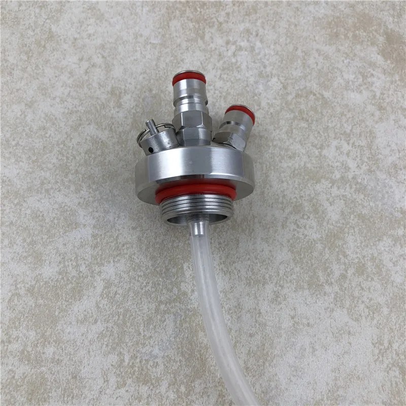 

New 304 Stainless Steel Mini Keg Tap Dispenser with 12'' beer hose for Mini Craft Beer Keg Growler Homebrew Spear 2L,3.6L,5L