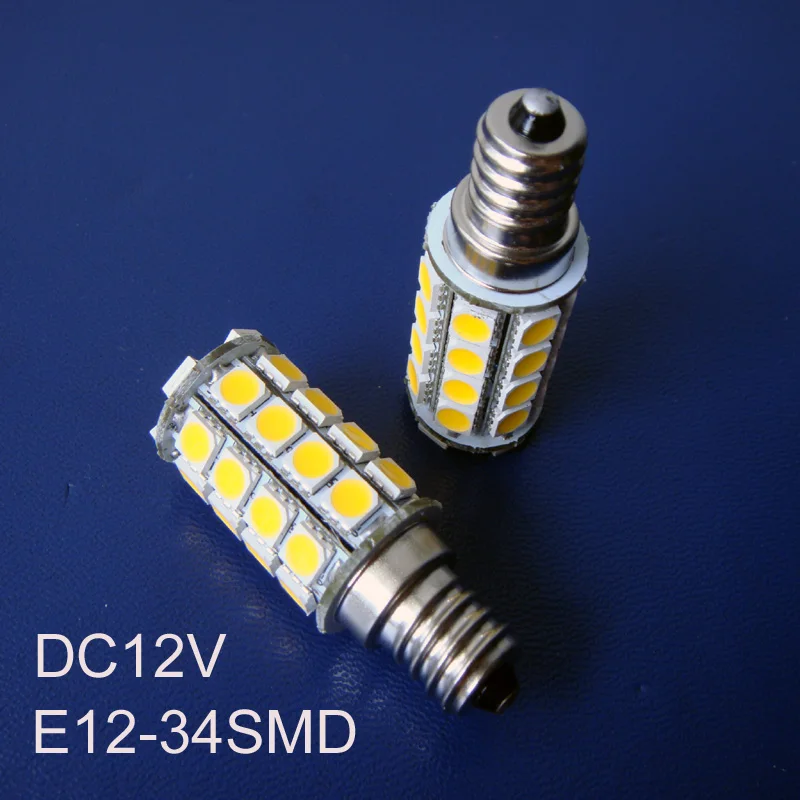 Высокое качество 5050SMD DC12V 3 5 W E12 светодиодные лампы 12Vdc e12 Бесплатная доставка 100