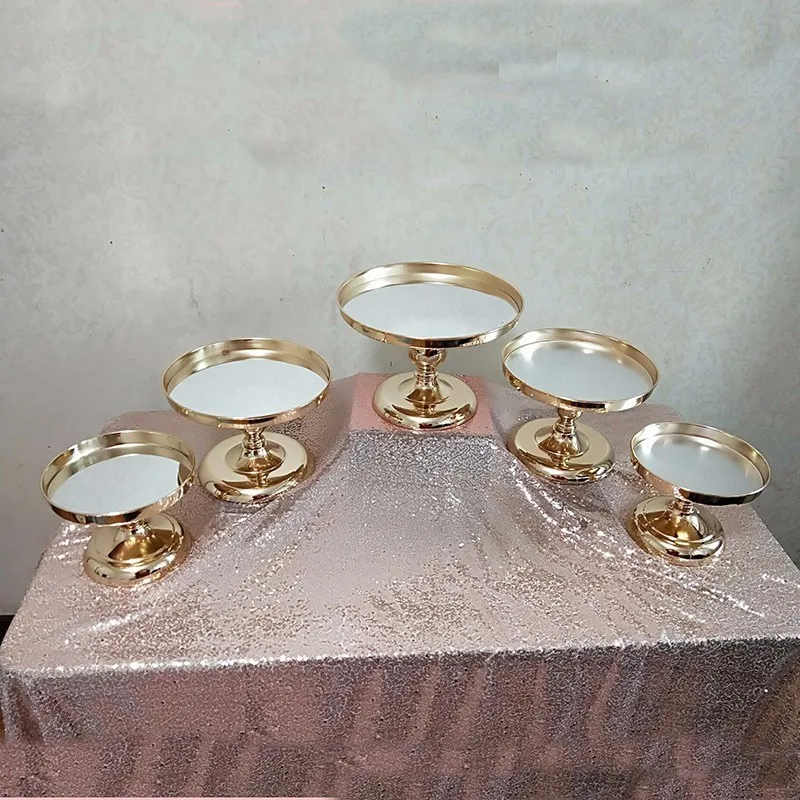 

Plated Mirror Cake Stand Wedding Display tray