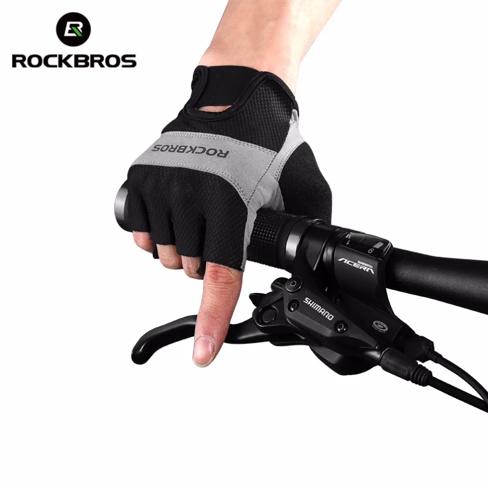 ROCKBROS велосипедные перчатки для вождения перчатки без пальцев мужские Для женщин Лето Велосипед нейлон горный велосипед перчатки Guantes Ciclismo