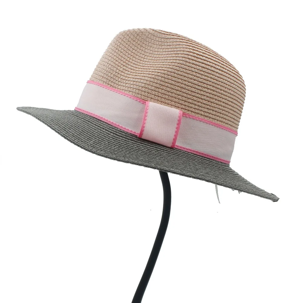 Новинка 2017 модная женская Солнцезащитная шляпа для женщин Соломенная пляжная с