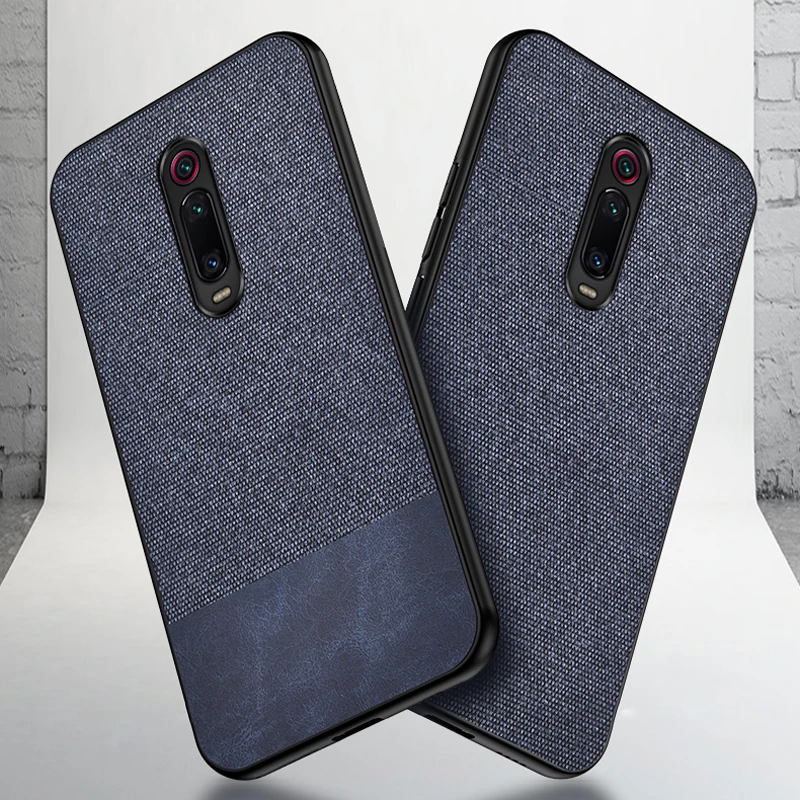 Luxury Cotton Cloth Case For Xiaomi Redmi K20 Pro Retra Silicone Fabric Slim Back Cover K20Pro |
