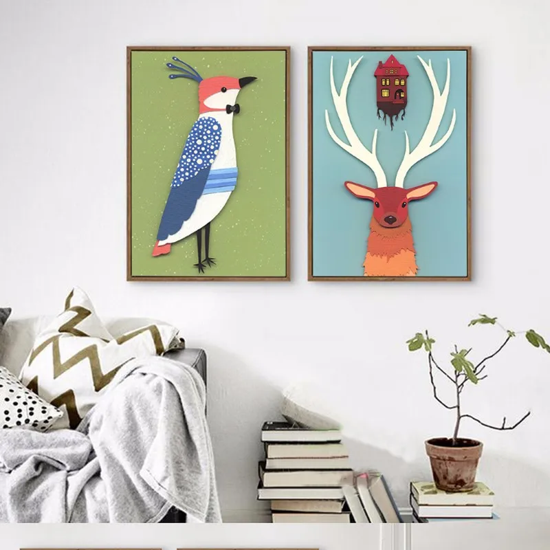 Современный настенный постер и принты &quotмасло&quot Сделай сам настенные картины