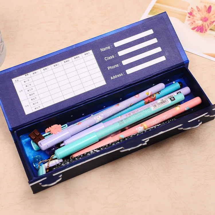 Пенал с морскими звездами и небом чехол для хранения карандашей галактикой на