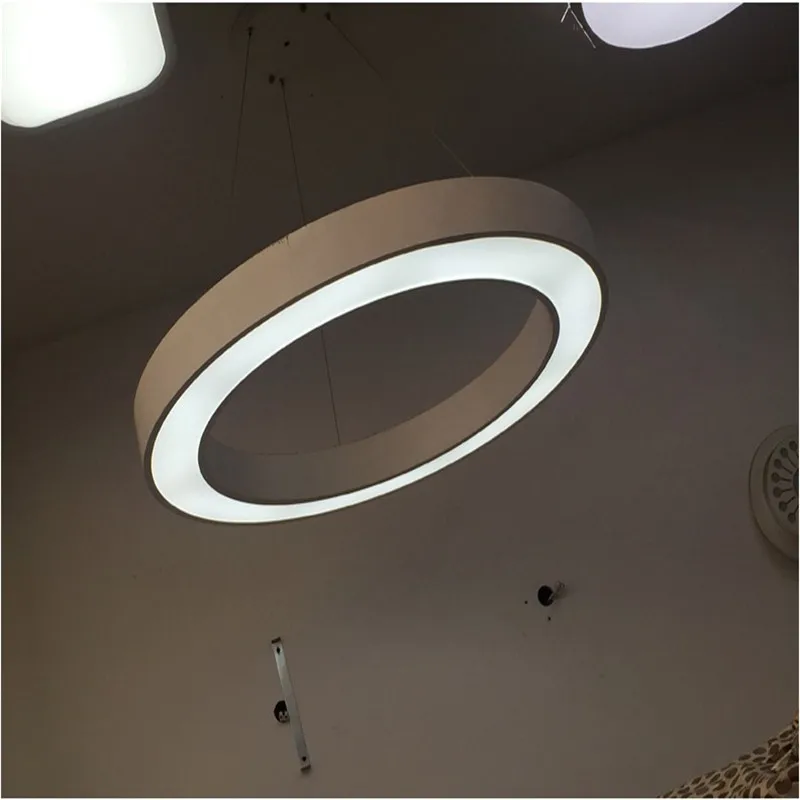 Светодиодное кольцо железный акриловый подвесной светильник 40 см 60 80 подвесные