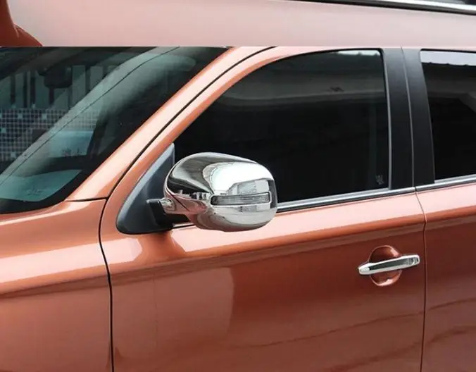 For Mitsubishi Outlander 2013 2014-2018 rearview mirror cover side special modified ABS Chrome trim 2pcs per set | Автомобили и