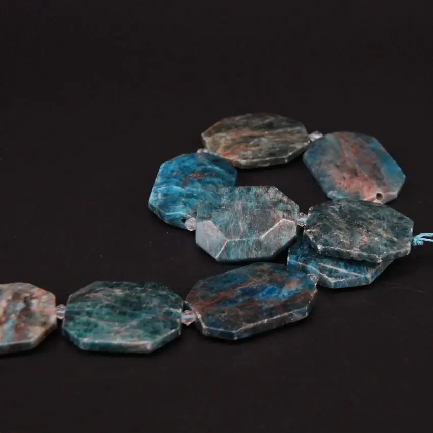 Бусины Из Натурального голубого апатита 15 5 дюйма/нитка|loose beads|beads jewelry makingblue apatite |