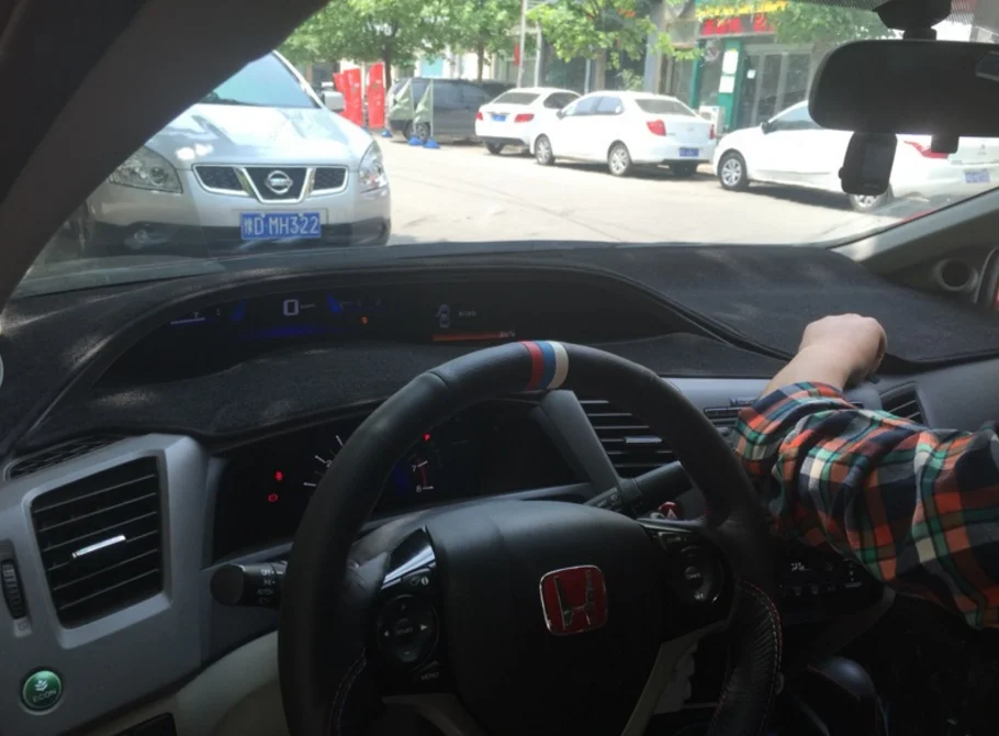 Коврики для приборной панели аксессуары стайлинга автомобиля чехлы чехол honda civic