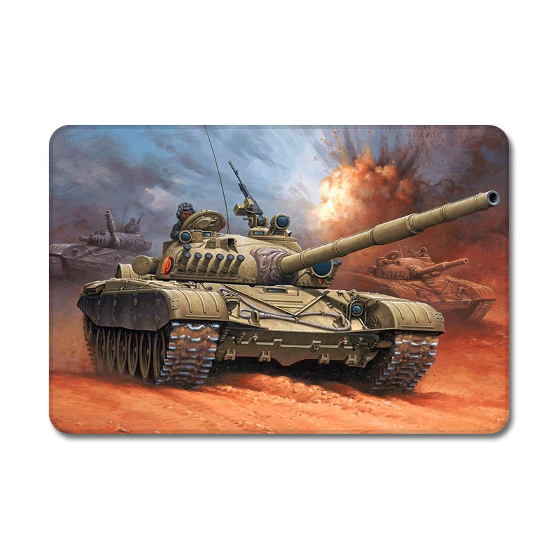 Винтажный Ретро дизайн World War 2 WWII Tanks натуральный резиновый коврик для мыши Коврик