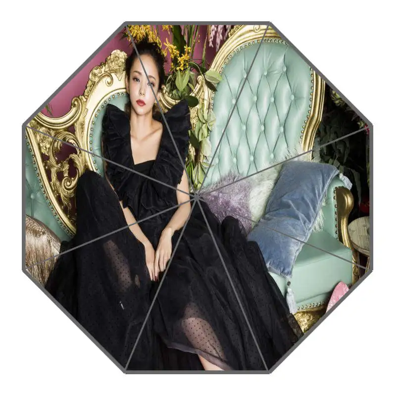 13 Namie Amuro зонтик с индивидуальным принтом складной зонт от солнца и дождя для путешествий не автоматический декоративный Высококачественный зонтик - Цвет: 13