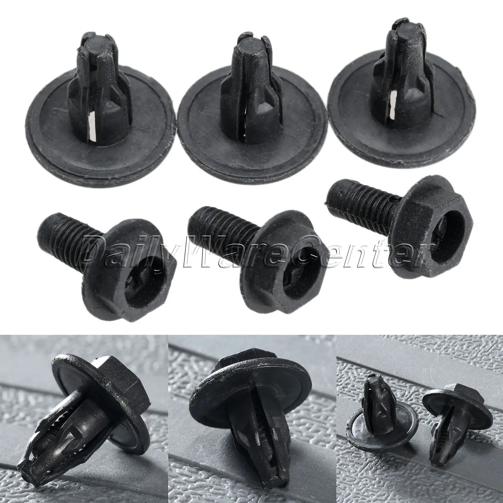 50 шт. пластиковые заклепки для автомобильного бампера|rivet fastener|plastic rivet fastenercar bumper
