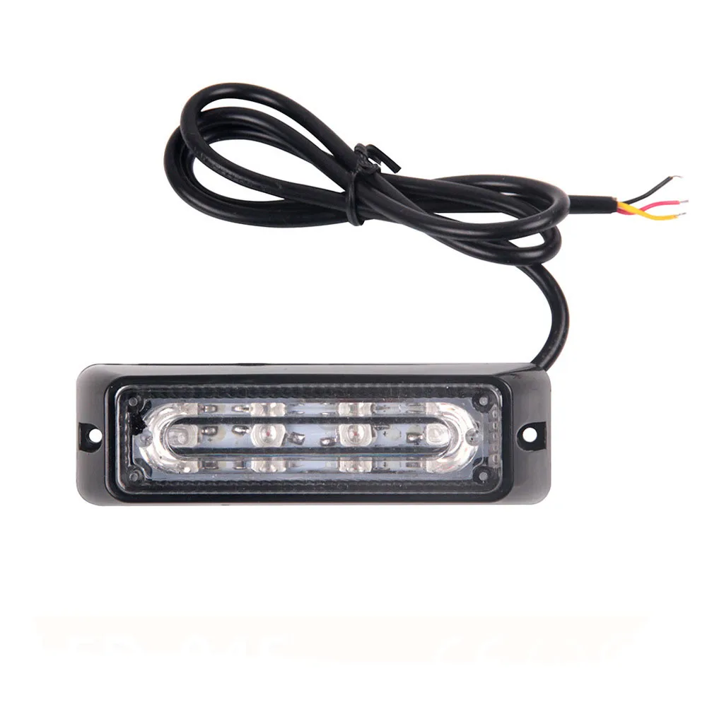 2017 Новый 2X 4w 4LED мигающий предупреждающий светильник s боковой для грузовика 12 24V