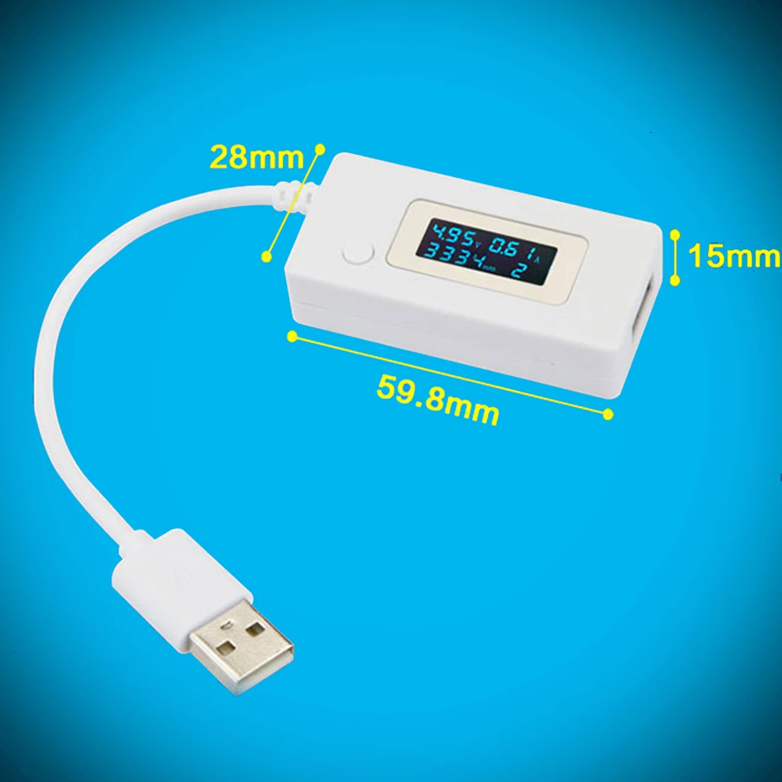 Полезное Зарядное устройство USB для мобильного ПК миниатюрный измеритель