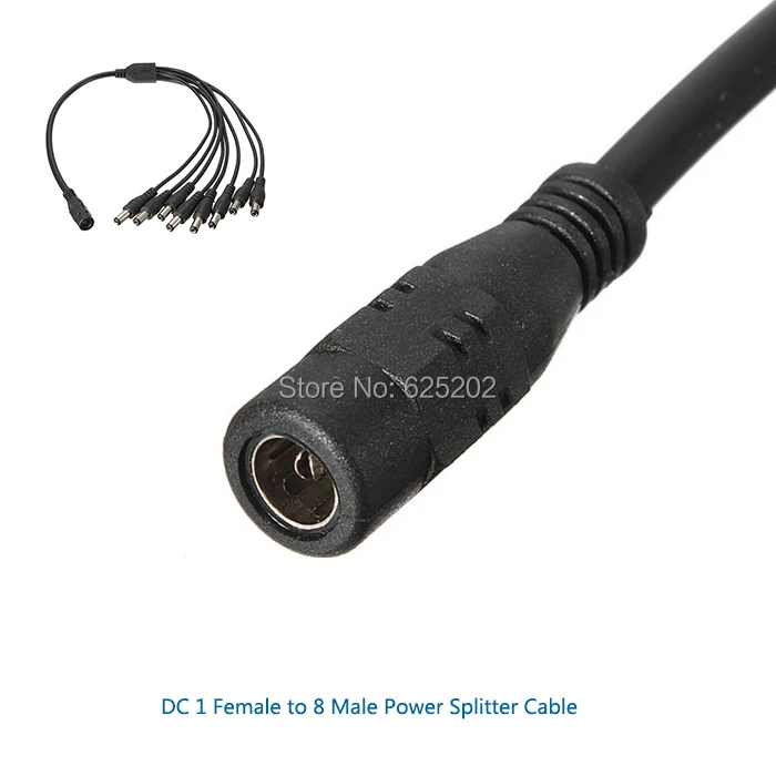 Высококачественный 8 канальный силовой кабель сплиттер для системы безопасности