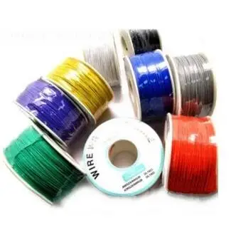 250 метров 8 цветов 30AWG Электрический упаковочный провод, соединительный кабель, OK провод для ноутбука, материнской платы, соединительный резистор Weldin