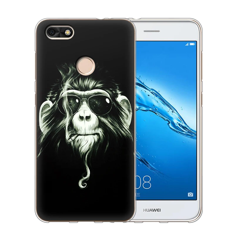 JURCHEN TPU мягкий чехол для Huawei P9 Lite мини силиконовый телефона 3D милый мультяшный