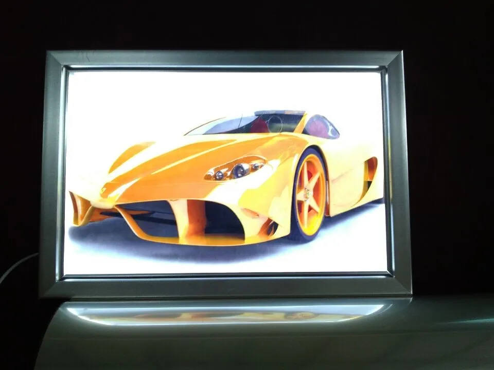 Реклама 24X36 алюминиевая защелкивающаяся рамка светодиодная подсветка световая