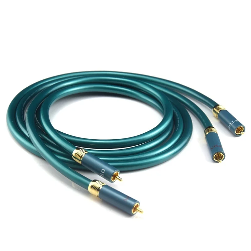 1 пара Ortofon Hifi чистый RCA 8N OCC аудио кабель Hi-end усилитель CD межблочный 2RCA к мужской м |