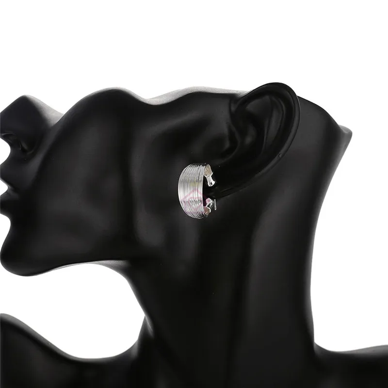 Набор ювелирных изделий из серебра 925 пробы для женщин модный многолинейный