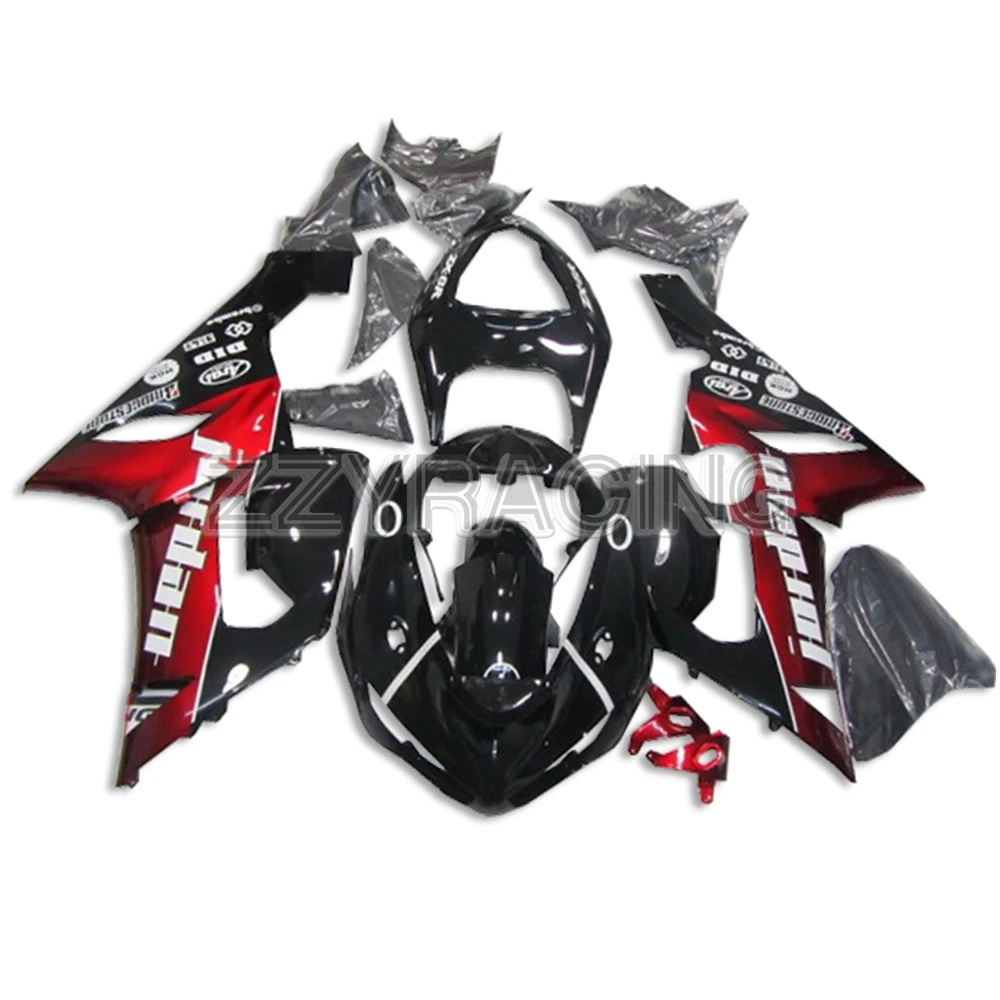 Injection Fairings Kits for Kawasaki ZX6R 2005 2006 Year ZX-6R 05 06 Complete Motorcycle Body Kit Cowlings Red Black New Hulls | Автомобили