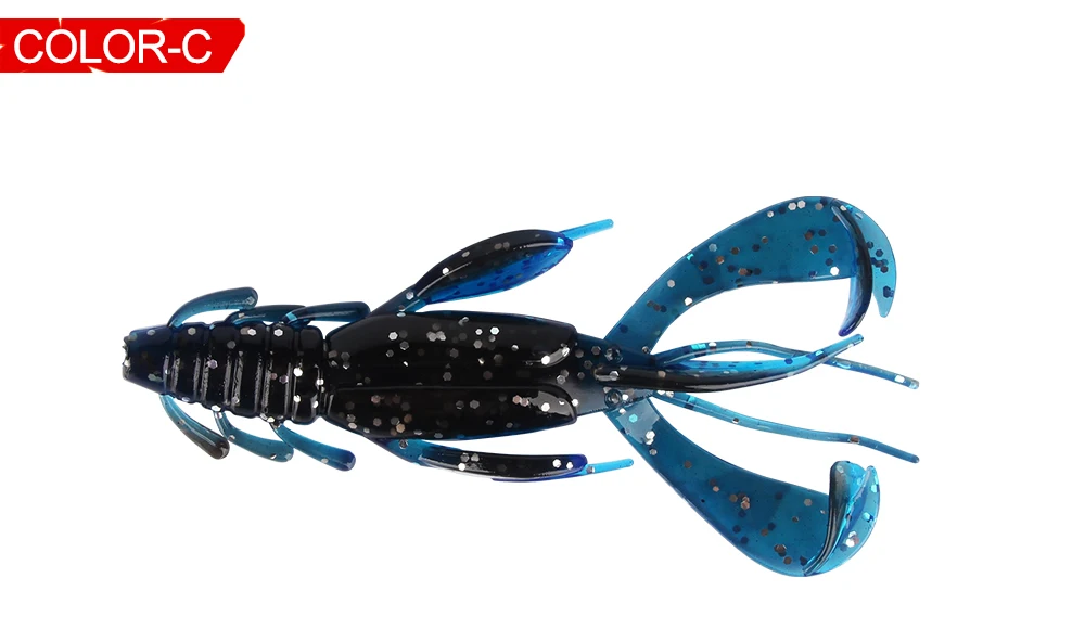 Spinpoler мягкий Пластик Раков Rage хвост Craw приманки похожая на настоящую Краб мягкие приманки рыболовные приманки 10,3 см 10,4 г, 8 цветов, 5 шт./упак