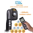 Робот для настольного тенниса HUIPANG H600-PRO, многофункциональная машина для настольного тенниса с переработанной сеткой и беспроводным дистанционным управлением 2,4 ГГц + 200 мячей