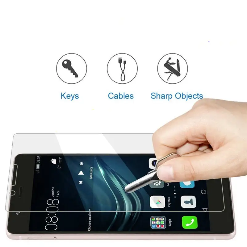 9 H для экрана из закаленного стекла для huawei Honor 8 4X 5x 6X Y560 5A 4C Pro y6 pro p8 lite Экран защитная пленка sklo на huawei защитное стекло