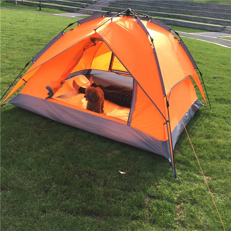 Двусторонняя палатка на 3-4 человека водонепроницаемая Автоматическая