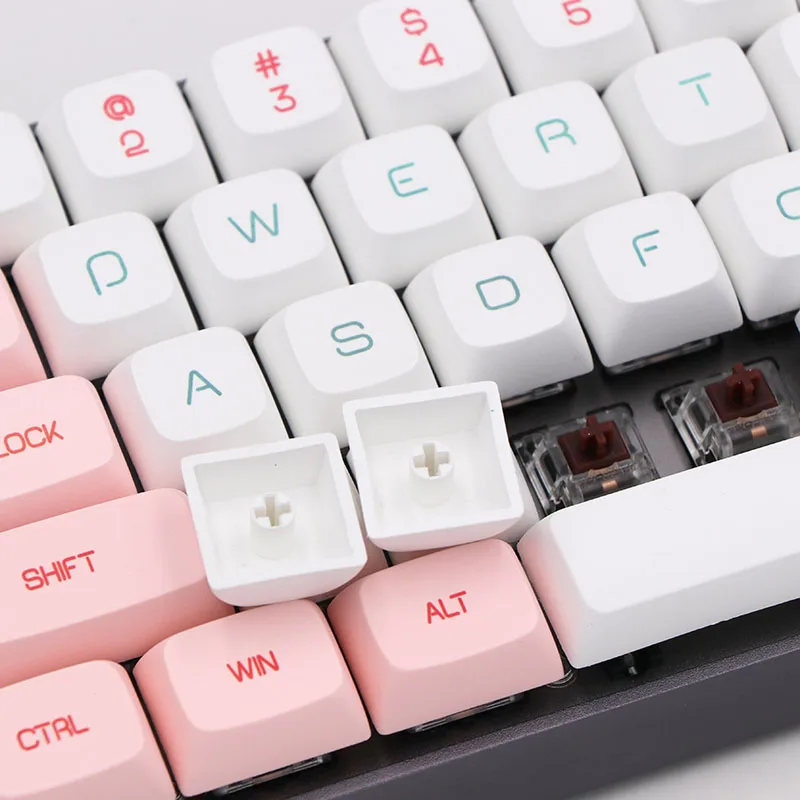 BGKC XDA Macaron Тепловая Сублимация красителя, ФБТ DSA keycap для проводной USB механической клавиатуры Cherry MX switch keycaps