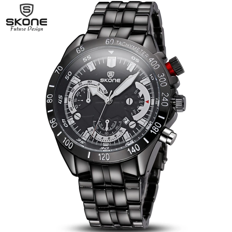 Relogio masculino SKONE Роскошные брендовые аналоговые Мужские кварцевые часы из