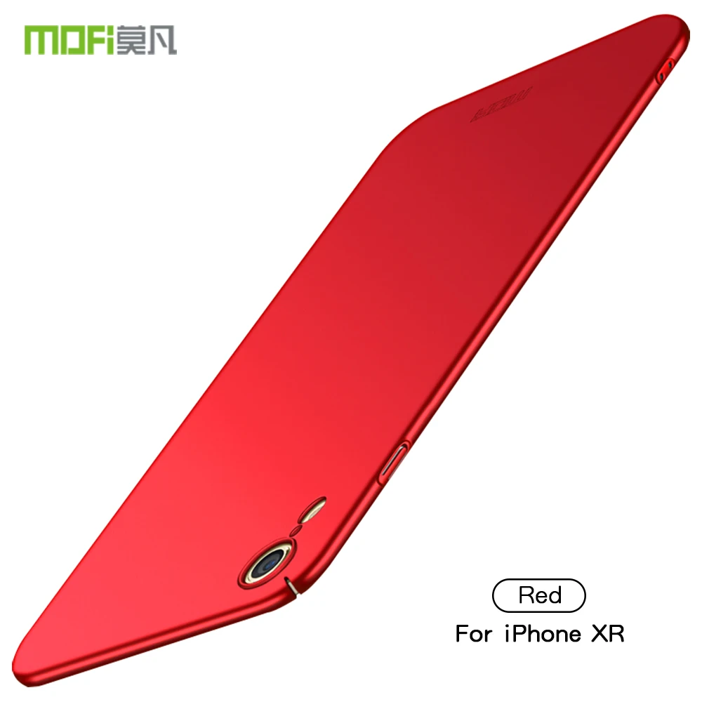 Red Для iphone XR Чехол MOFI Жесткий Чехол для iphone XR задняя Высококачественная крышка телефона оболочки для iphone XR чехол для телефона - Цвет: Red