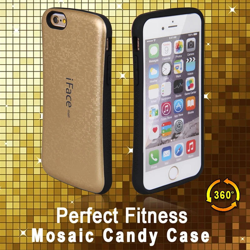 6S PLUS phone case neo Hybrid PC+TPU armor for iphone 6 5 5S 4 covers protective Mosaic Candy cases 4.7 5.5 |