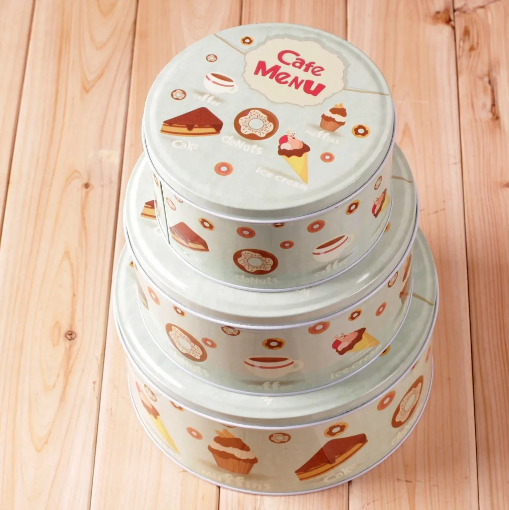 Кондитерская олова хранения Олова Конфеты Коробки Металлические Декоративные