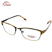 gafas alloy brass color eyeglasses frame optical custom made prescription myopia glasses progressive photochromic 1 to 10