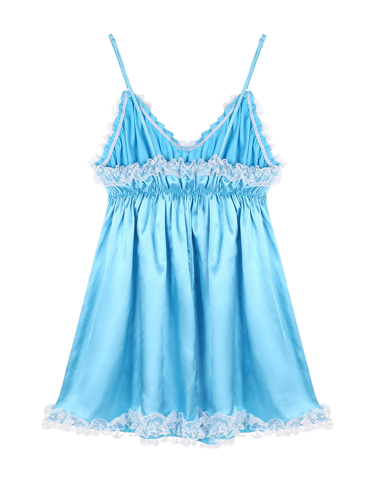 Сексуальное мужское искусственное платье с регулируемыми бретельками и